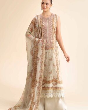 NL02  NISHAT
3 Piece - Digital Printed Embroidered Suit