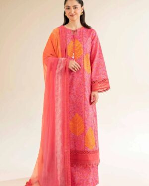 NL03 NISHAT 
3 Piece - Printed Embroidered Suit