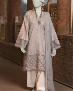 J050
Junaid Jamshed GREY DOBBY EMBROIDERED