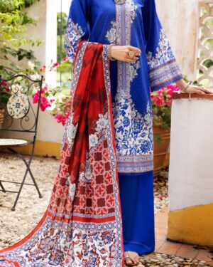 JA013
Almirah Blue lawn 3 Piece Stitched