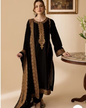 MN02 Premium 3Pc Embroidered Ready-to-wear Suit