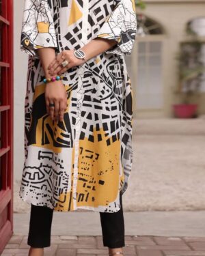 JA027
Almirah Black & white Cambric tunic