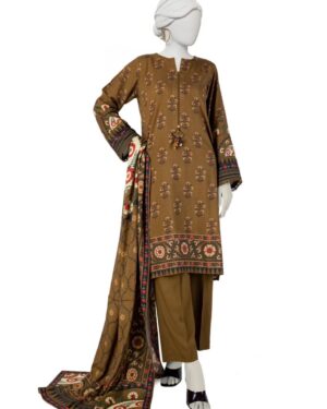J052
Junaid Jamshed MEHNDI LIGHT LINEN PRINTED