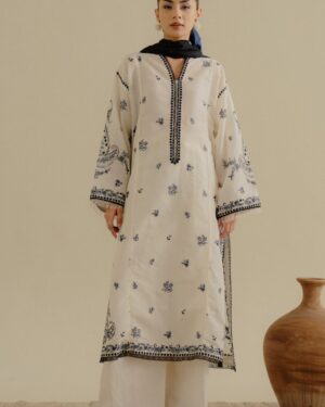 CL04 Zara Shahjahan COCO Embroidered Unstitched Lawn Suit.