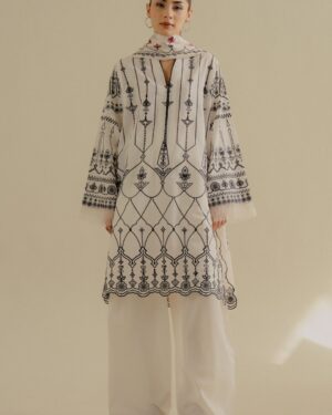 CL19 Zara Shahjahan COCO Embroidered Unstitched Lawn Suit.