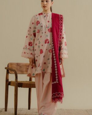 CL17 Zara Shahjahan COCO Embroidered Unstitched Lawn.