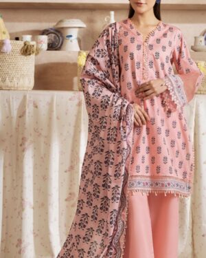 MP1 MAUSUMMERY 3Pc Unstitched Printed Lawn
