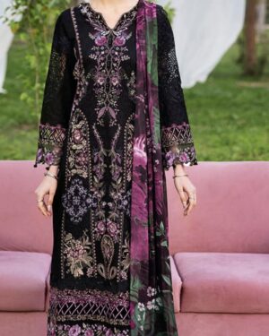 RR2 Ramsha 3Pc  Unstitched Embroidered Suit.