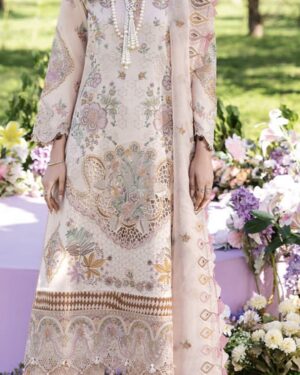 RR8 Ramsha 3Pc Unstitched Embroidered Suit