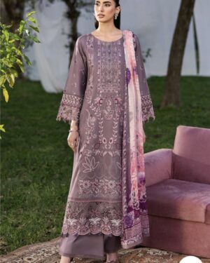 RR10 Ramsha 3Pc Unstitched Embroidered Suit