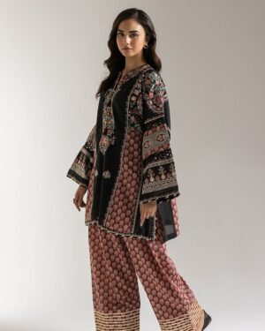 *ET22 Ethnc 2Pc Stitched Embroidered Suit.