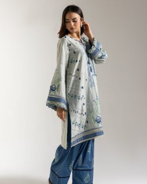 *ET43 Ethnc 2Pc Stitched Embroidered Suit.