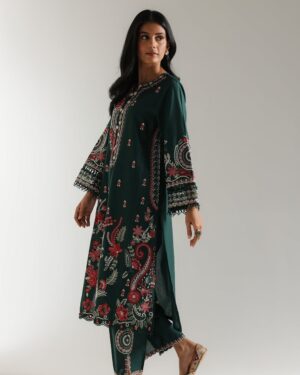 *ET53 Ethnc 2Pc Stitched Embroidered Suit.
