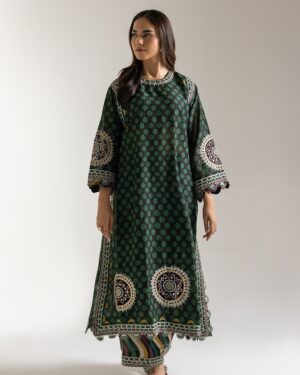 *ET55 Ethnc 2Pc Stitched Embroidered Suit.