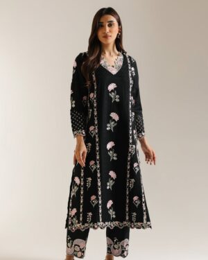 *ET59 Ethnc 2Pc Stitched Embroidered Suit.