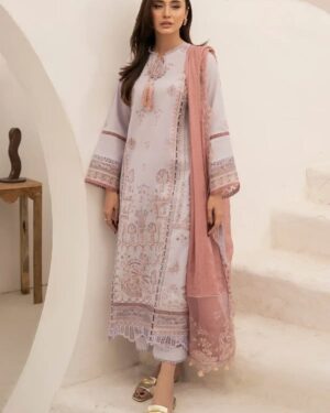 CQ1 3Pc Stitched Embroidered Suit.