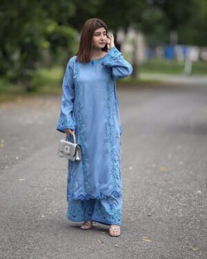 UZ4 2Pc Stitched Embroidered Suit.