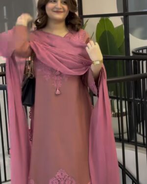 UZ2 3Pc Stitched Embroidered Suit.