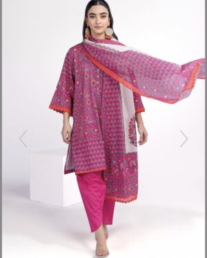 KL1 Khaadi 3Pc Unstitched Suit.