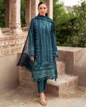 PA1 3Pc Stitched Embroidered Suit