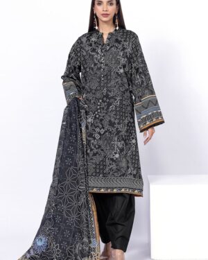 KL1 Khaadi Lawn 3Pc Printed Unstitched Suit