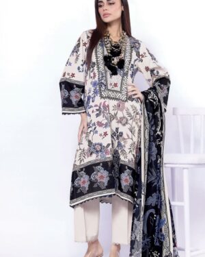 KL1 Khaadi Lawn 3Pc Unstitched Suit