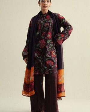 ZC22 Zara Shahjahan Coco Printed Unstitched Suit