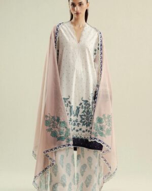 ZC22 Zara Shahjahan Coco Printed Unstitched Suit