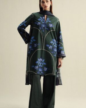 ZC22 Zara Shahjahan Coco Printed Unstitched Suit