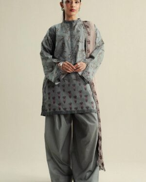 ZC22 Zara Shahjahan Coco Printed Unstitched Suit