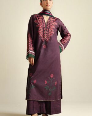 ZC22 Zara Shahjahan Coco Printed Unstitched Suit