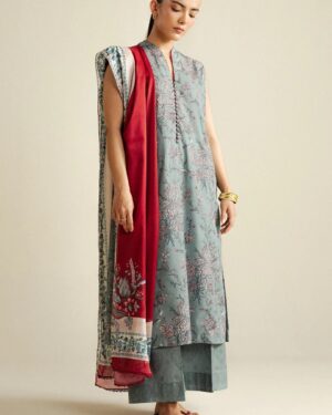 ZC22 Zara Shahjahan Coco Printed Unstitched Suit
