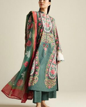 ZC22 Zara Shahjahan Coco Printed Unstitched Suit