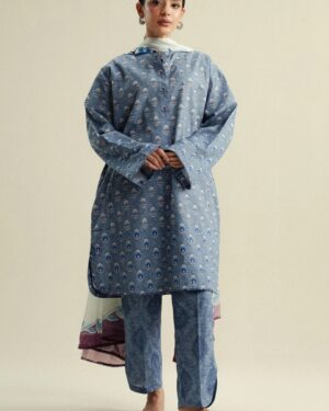 ZC22 Zara Shahjahan Coco Printed Unstitched Suit