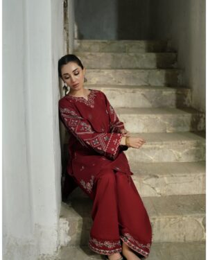UG1 2Pc Stitched Embroidered Suit