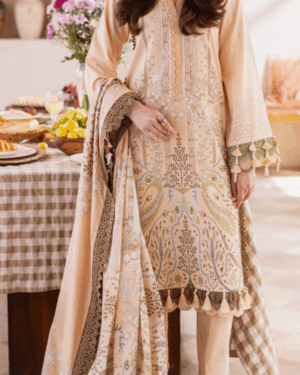 JA1 3Pc Unstitched Printed Lawn Suit