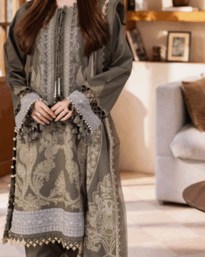 JA1 3Pc Unstitched Printed Lawn Suit