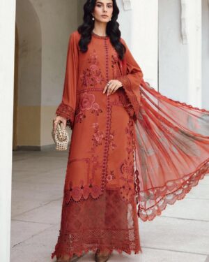 MBP1 Maria B 3Pc Embroidered Unstitched Suit