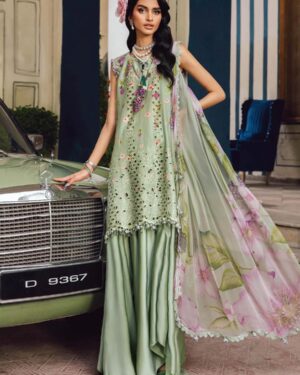 MBP1 Maria B 3Pc Embroidered Unstitched Suit