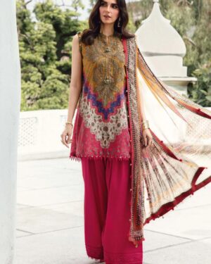 MBP1 Maria B 3Pc Embroidered Unstitched Suit