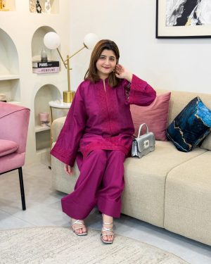 UZ12 2Pc Embroidered Lawn Suit with bottom